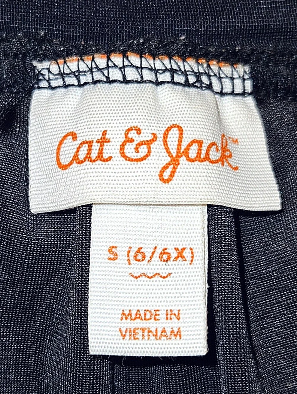 Cat & Jack Girls Black Velvet Striped Rainbow Sparkle Pull On Twirl Skirt 6/6X